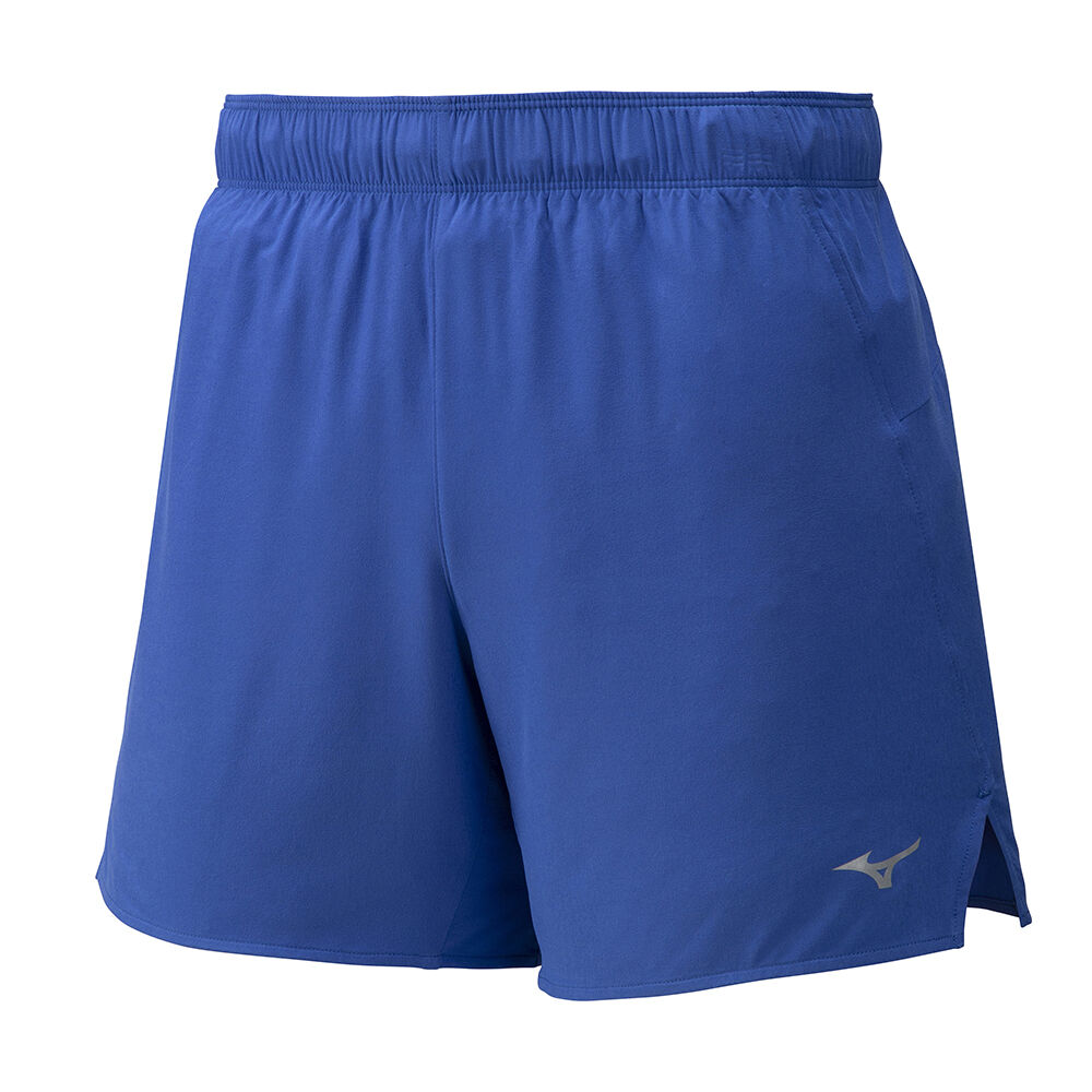 Panske Šortky Mizuno Alpha 5.5 Bezecke Modre Vypredaj DLHY83416